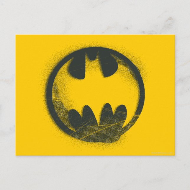 Batman Symbol | Spray Symbol Logo Postcard (Front)