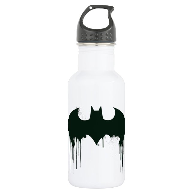 Batman Symbol | Spraypaint Logo 532 Ml Water Bottle (Front)