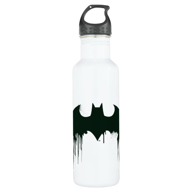 Batman Symbol | Spraypaint Logo 710 Ml Water Bottle (Front)