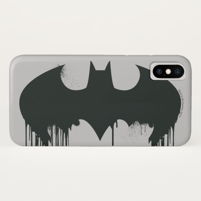 Batman Symbol | Spraypaint Logo Case-Mate iPhone Case (Back (Horizontal))