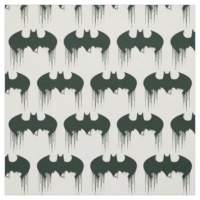 Batman Symbol | Spraypaint Logo Fabric (Swatch)
