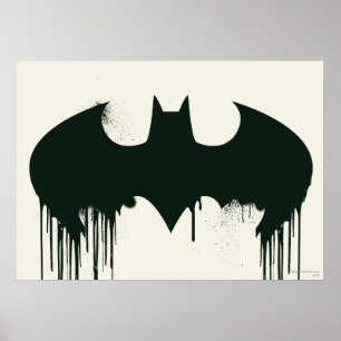 Batman Symbol   Spraypaint Logo Poster