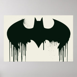 Batman Symbol   Spraypaint Logo Poster