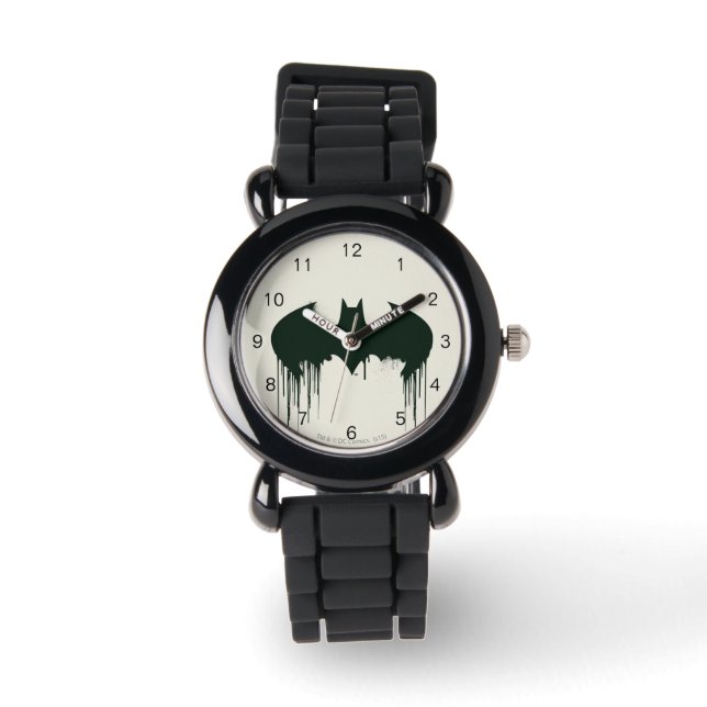 Batman Symbol | Spraypaint Logo Watch (Front)