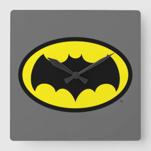 Batman Symbol Square Wall Clock