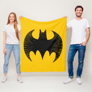 Batman Symbol Streak Logo Fleece Blanket
