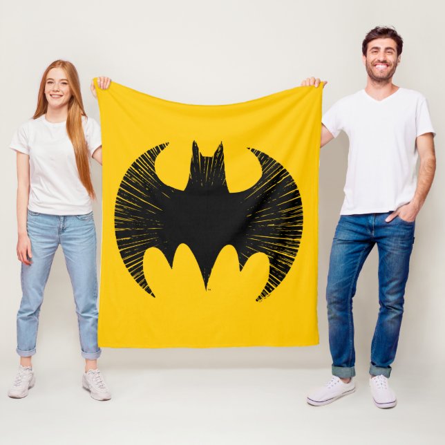 Batman Symbol | Streak Logo Fleece Blanket (In Situ)