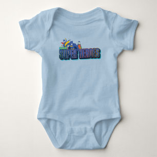 Batman Team Super Heroes Baby Bodysuit
