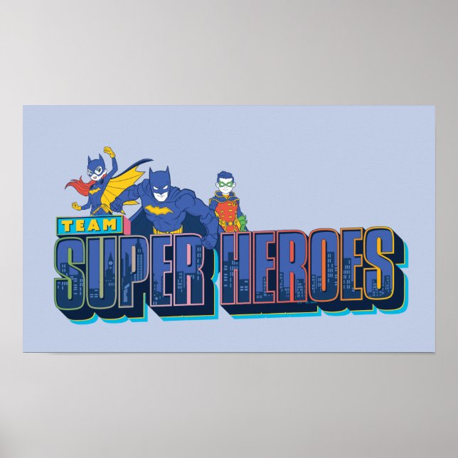 Batman | Team Super Heroes Poster (Front)