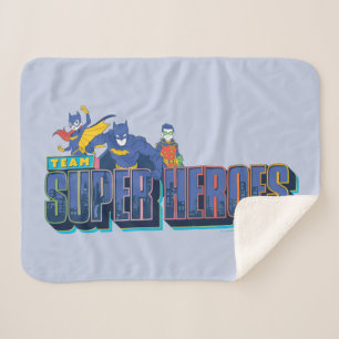 Batman   Team Super Heroes Sherpa Blanket