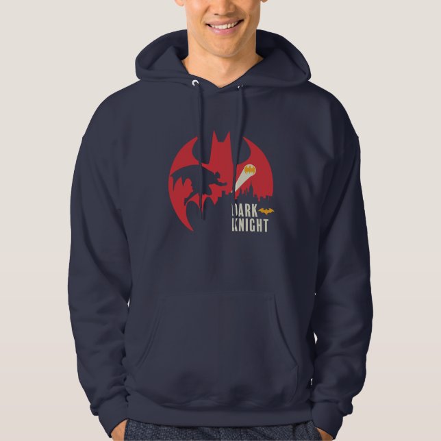 Batman The Dark Knight Bat Logo Hoodie (Front)