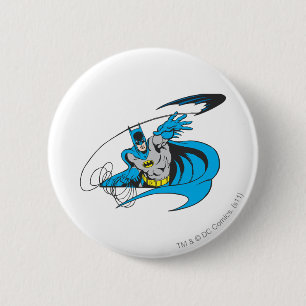 Batman Throws Batarang 3 6 Cm Round Badge