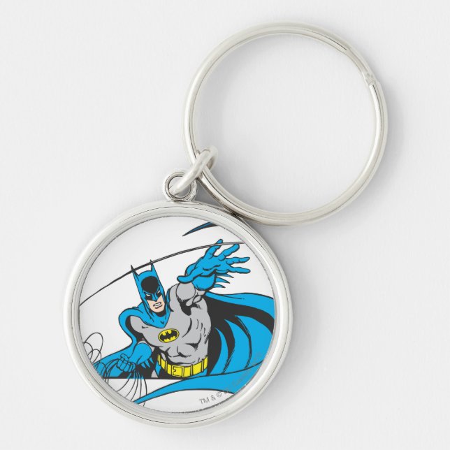Batman Throws Batarang 3 Key Ring (Front)