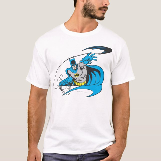 Batman Throws Batarang 3 T-Shirt (Front)