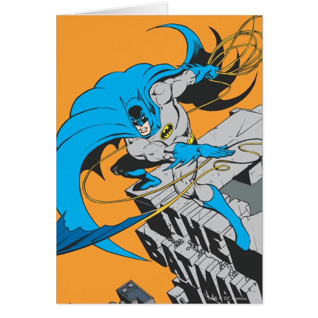 Batman Throws Batarang on Rooftop (Front)