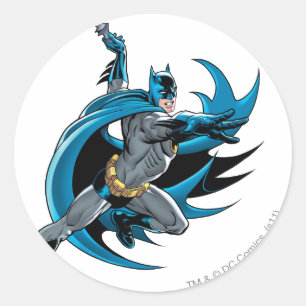 Batman Twists Classic Round Sticker