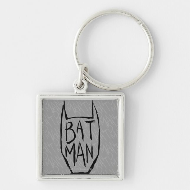 Batman Type in Head Key Ring (Front)