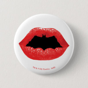 Batman Valentine Bat Lips 6 Cm Round Badge