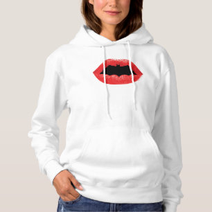 Batman Valentine   Bat Lips Hoodie