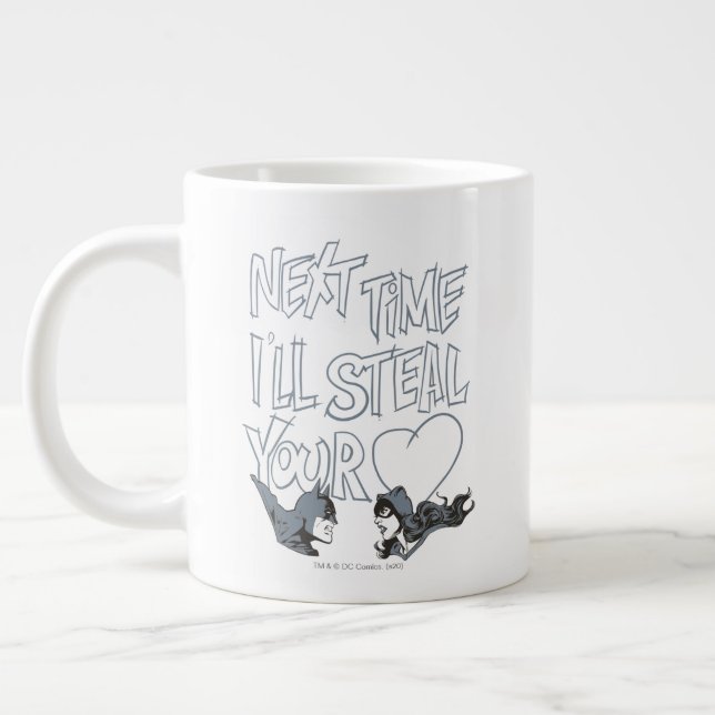 Batman Valentine |Catwoman - I'll Steal Your Heart Large Coffee Mug (Left)