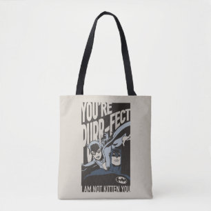 Batman Valentine   Catwoman - You're Purr-fect Tote Bag