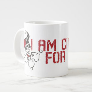 Batman Valentine   Joker & Harley - Crazy For You Large Coffee Mug