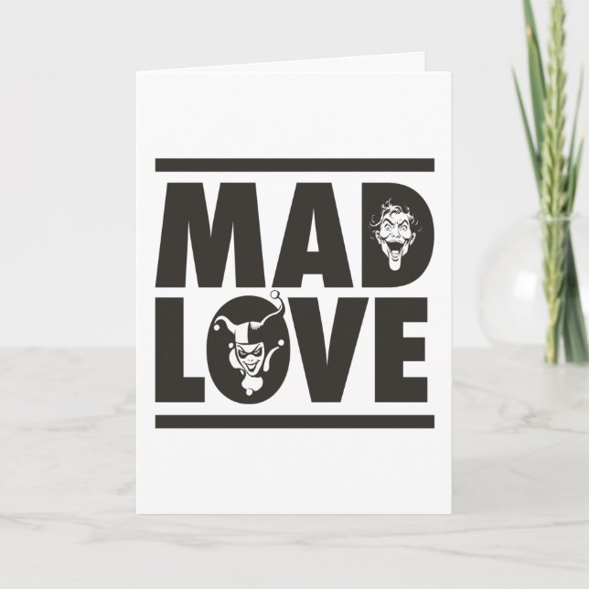 Batman Valentine | Joker & Harley - Mad Love Holiday Card (Front)