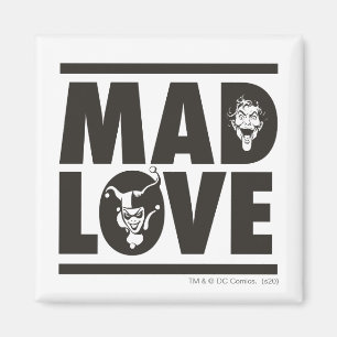 Batman Valentine   Joker & Harley - Mad Love Magnet