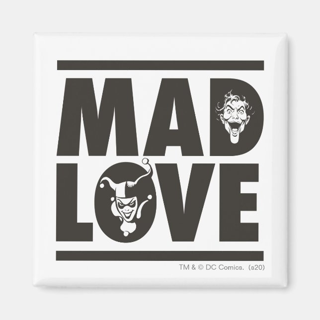 Batman Valentine | Joker & Harley - Mad Love Magnet (Front)