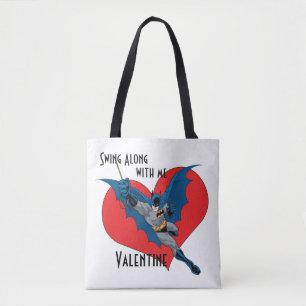 Batman Valentine   Swing Along With Me Tote Bag