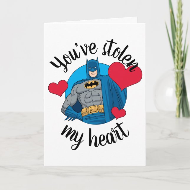 Batman Valentine | You've Stolen My Heart Holiday Card (Front)