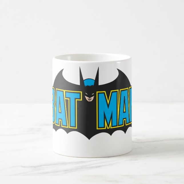 Batman | Vintage Blue Black Logo Coffee Mug (Center)
