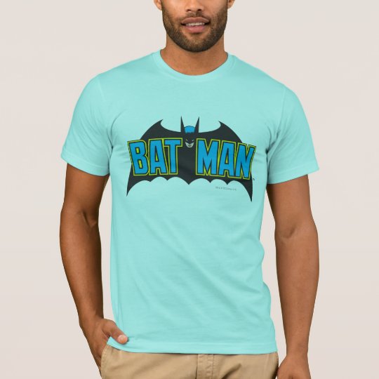 Batman | Vintage Blue Black Logo T-Shirt