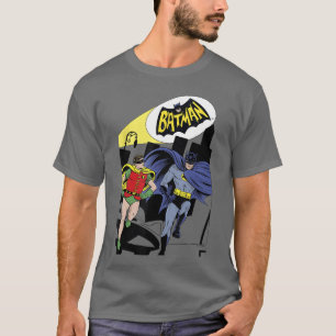 Batman Vintage Classic Batman Robin Comic Spotligh T-Shirt