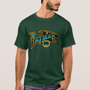 Batman   Vintage Turquoise Logo T-Shirt