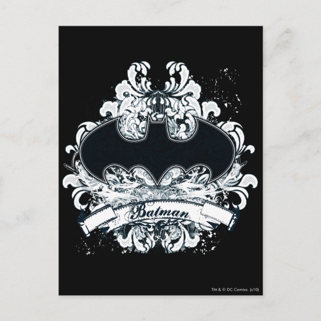 Batman Vintage Urban Grunge Postcard (Front)