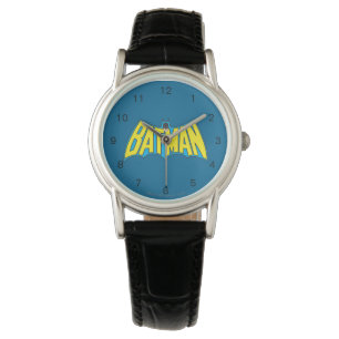 Batman   Vintage Yellow Blue Logo Watch