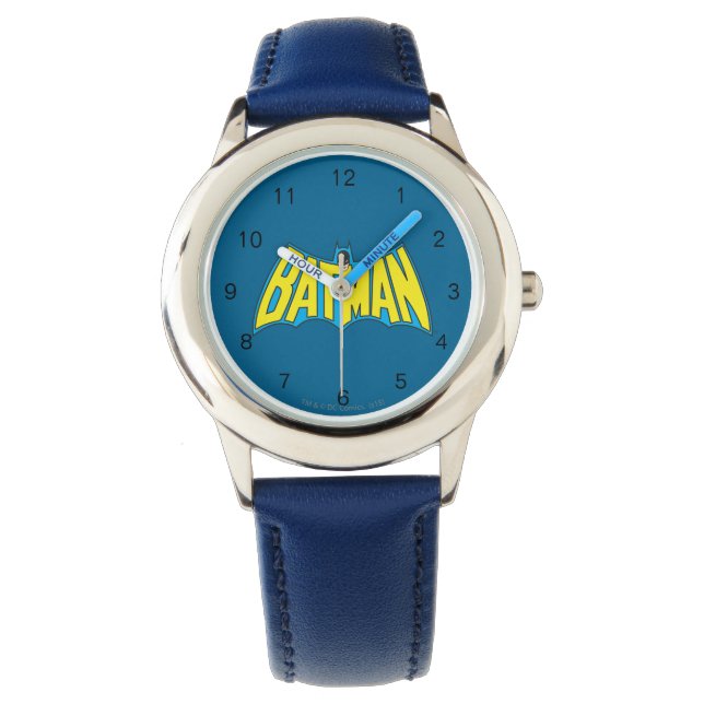 Batman | Vintage Yellow Blue Logo Watch (Front)