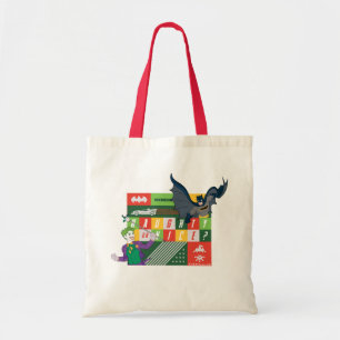 Batman vs Joker "Naughty or Nice" Tote Bag