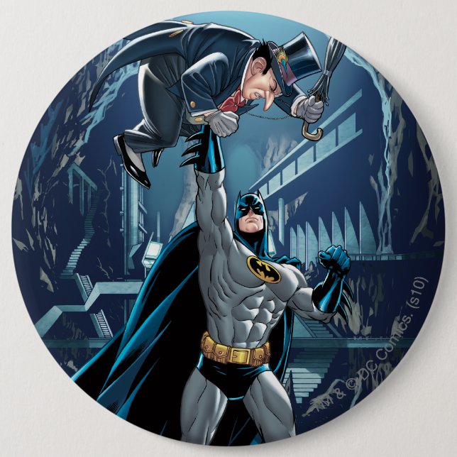 Batman vs. Penguin 6 Cm Round Badge (Front)