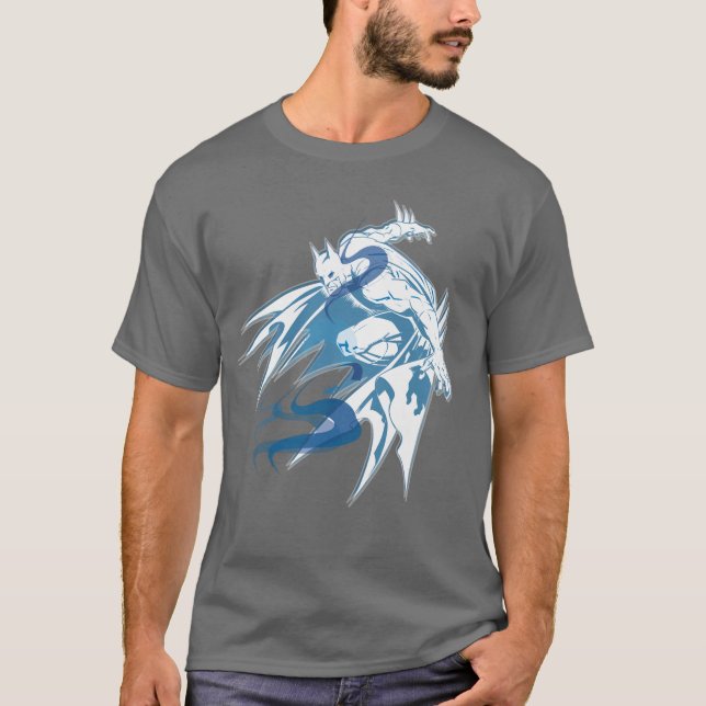 Batman Water Tonal Collage T-Shirt (Front)