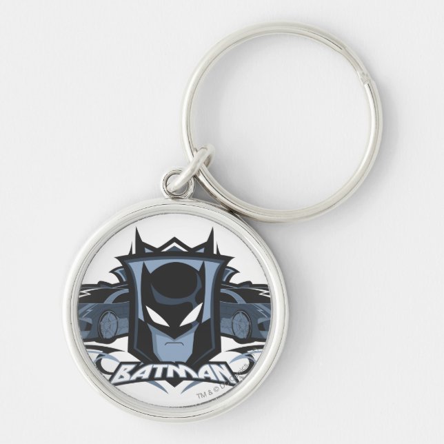 Batman with Batmobiles Key Ring (Front)