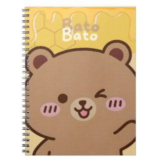 "Bato Bato" Honey Bear Spiral Notebook 