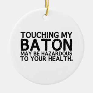 Baton Hazard Ceramic Tree Decoration