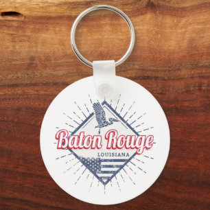 Baton Rouge City Louisiana United States USA Key Ring