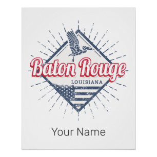 Baton Rouge City Louisiana United States USA Poster