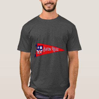 Baton Rouge Flag Pennant Oversized T-Shirt