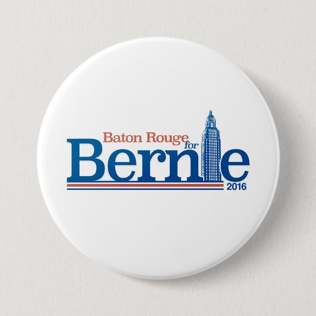 Baton Rouge for Bernie | Large Button (Front)