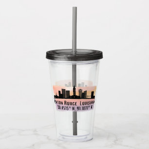 Baton Rouge LA City Skyline Acrylic Tumbler