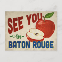 Baton Rouge Louisiana Apple - Vintage Travel